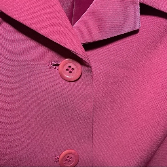 Kasper ASL Blaser Jacket w/ Button Down Font and Collar. Size 12P Color: Pink - Picture 13 of 15